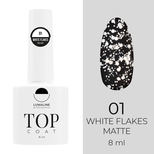 White Flakes matte 01